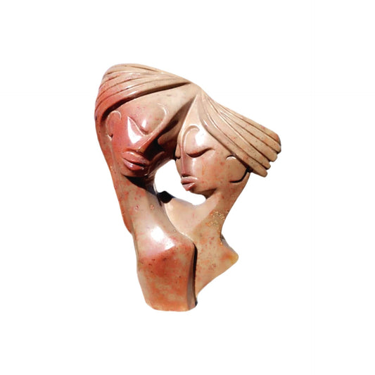 SHONA STONE SCULPTURE, abstract statue, white opal stone , home decor statue, african statue, carving stone