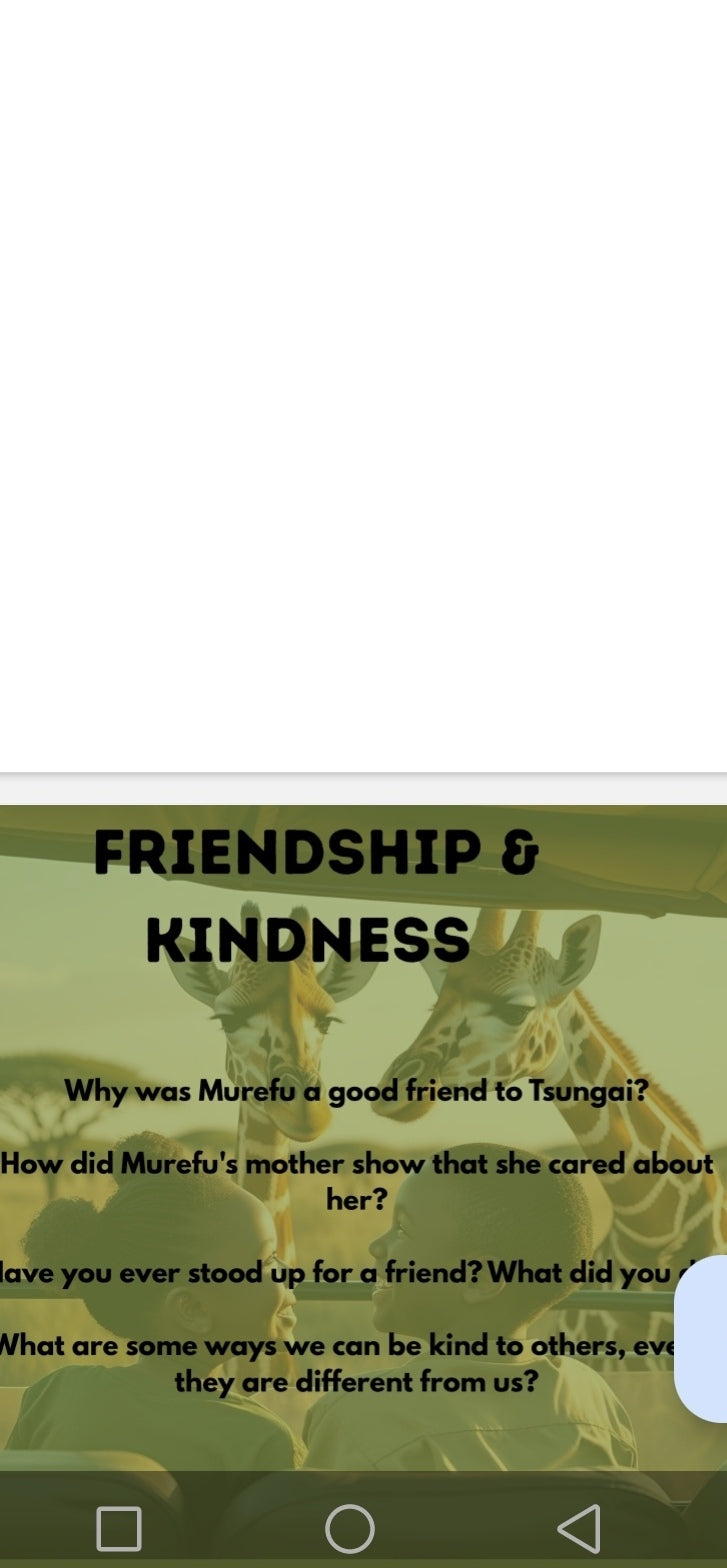 Murefu and Tsungai's Great Journey: A Heartwarming African Picture Book About True Friendship