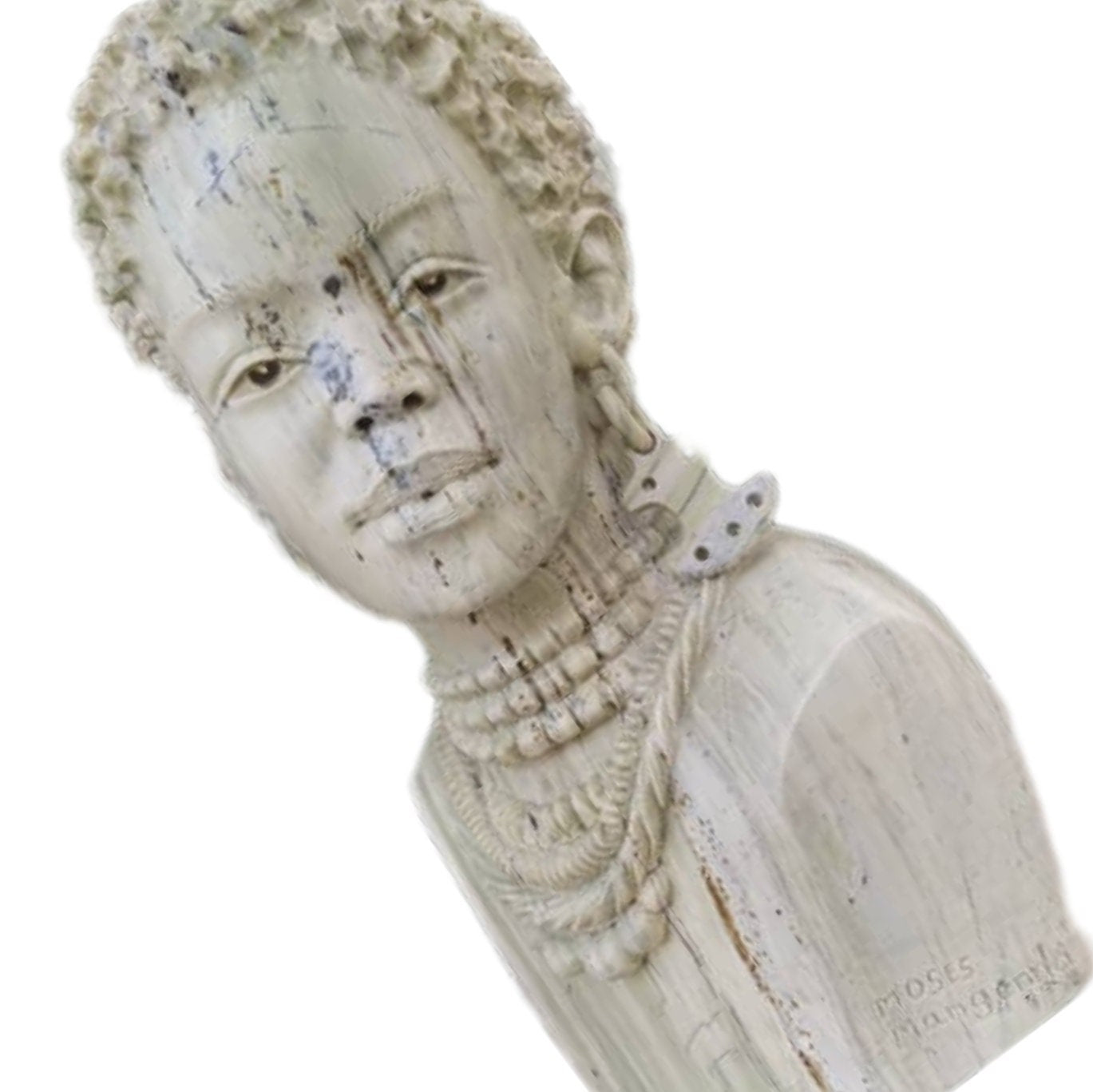 SHONA STONE SCULPTURE, lady bust statue, female head bust, butter jade stone,  home decor statue, african statue, carving stone