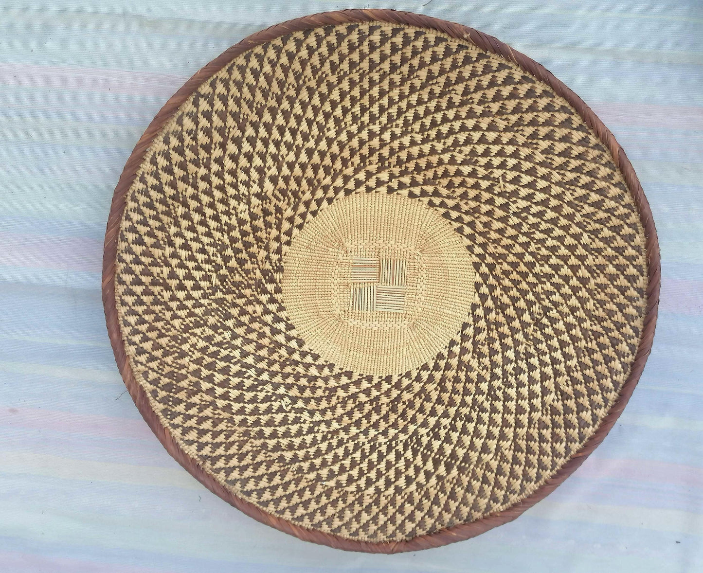 5 BINGA BASKET SET,  Coastal décor, boho style , wall basket set,  wall hanging decor , african  wall decor,  African Tonga baskets