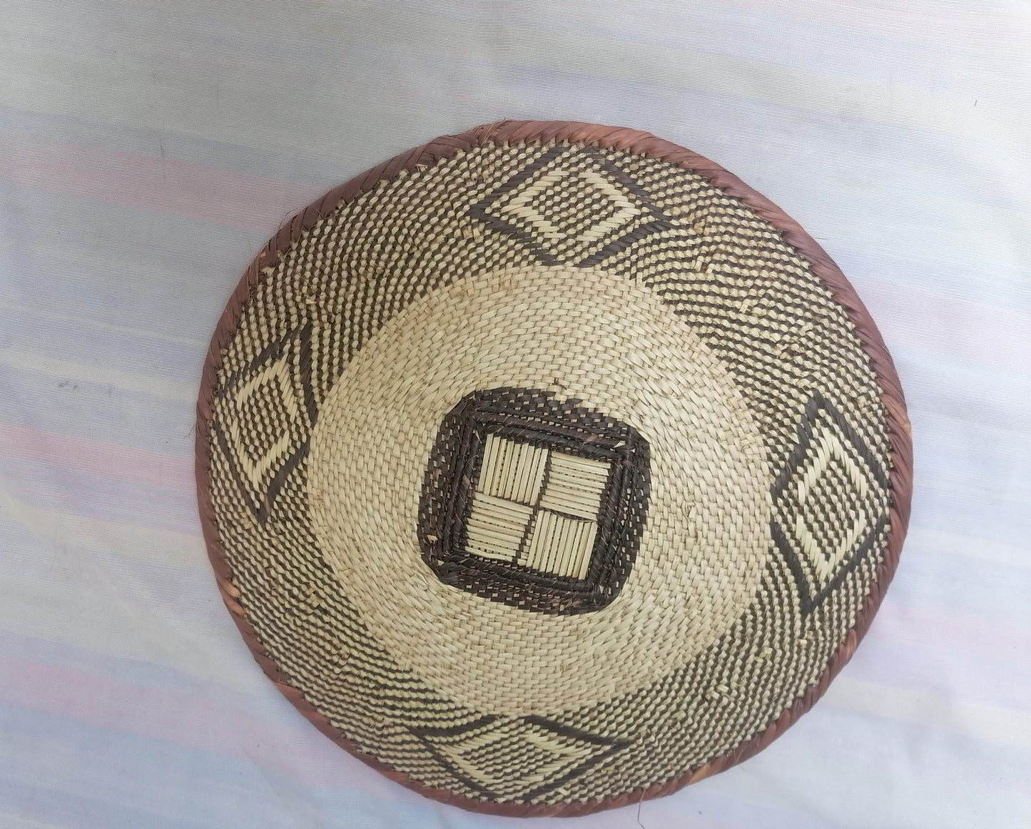 Authentic Binga Basket Set - Handwoven African Wall Decor, Set of 5