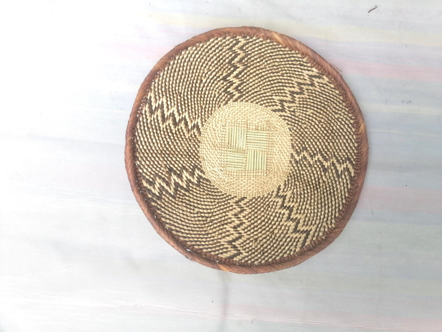 Authentic Binga Basket Set - Handwoven African Wall Decor, Set of 5