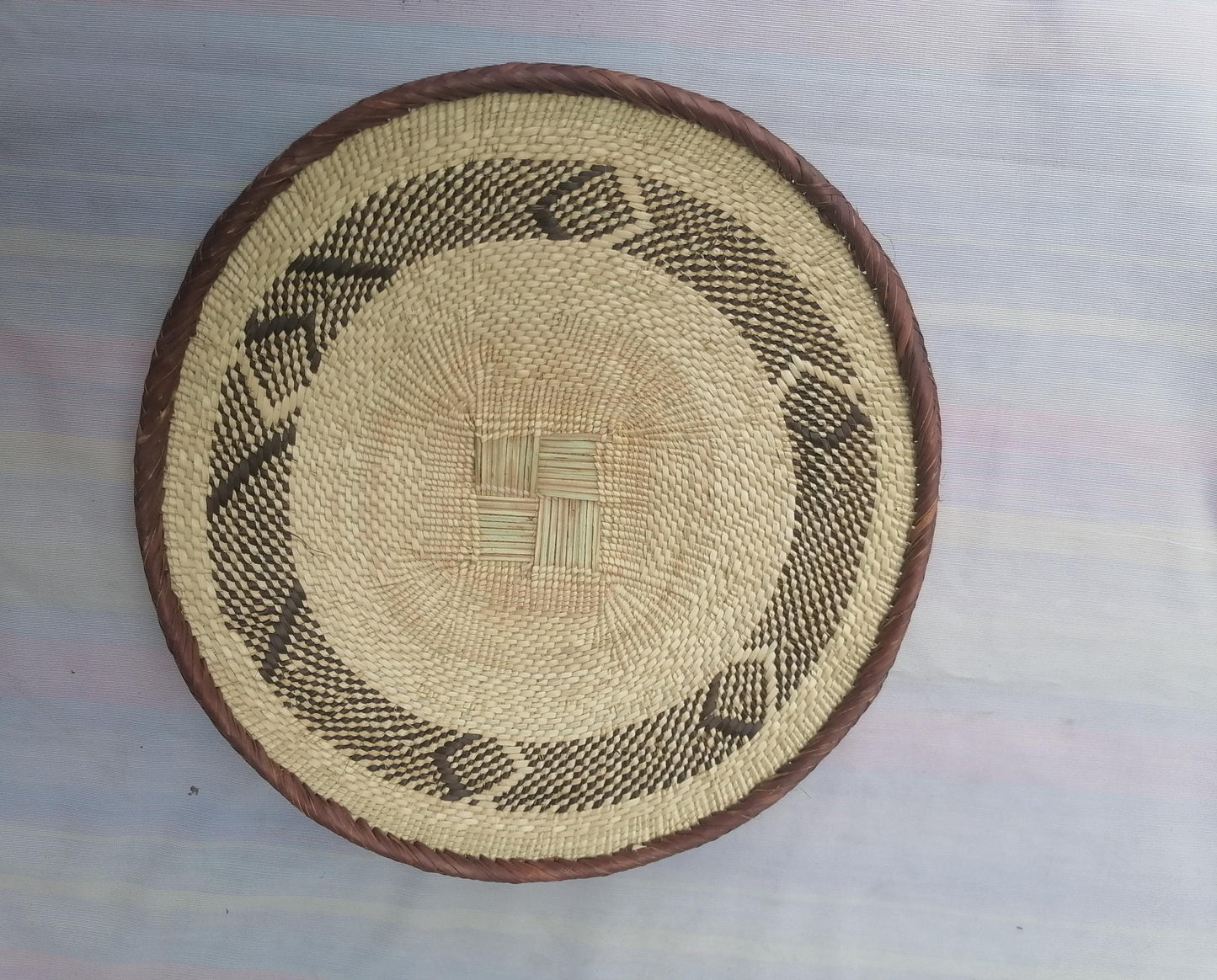 5 BINGA BASKET SET,  Coastal décor, boho style , wall basket set,  wall hanging decor , african  wall decor,  African Tonga baskets