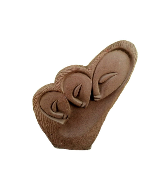 SHONA STONE SCULPTURE, abstract statue , red jasper stone , home decor statue, african statue, carving stone