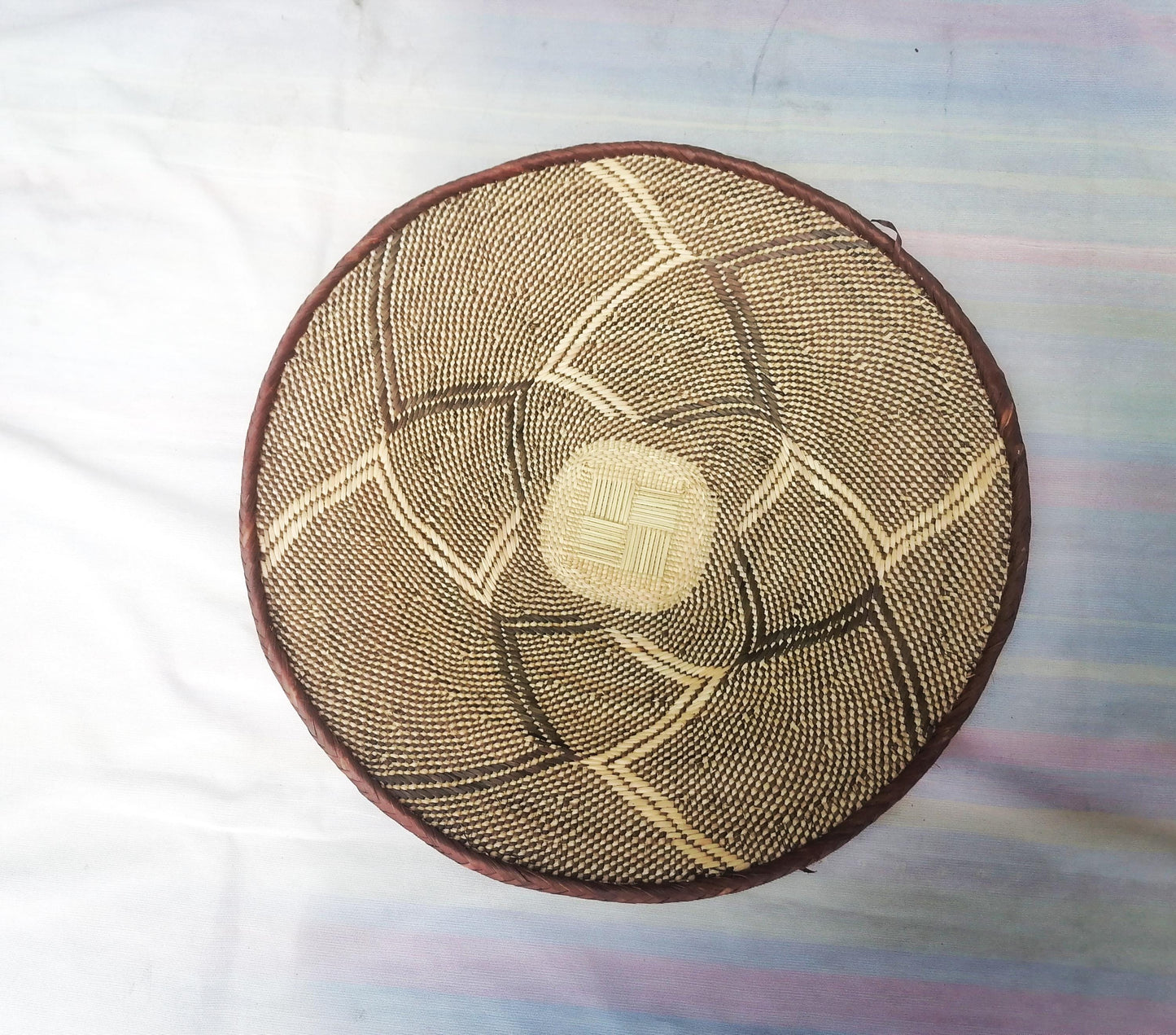 Authentic Binga Basket Set - Handwoven African Wall Decor, Set of 5