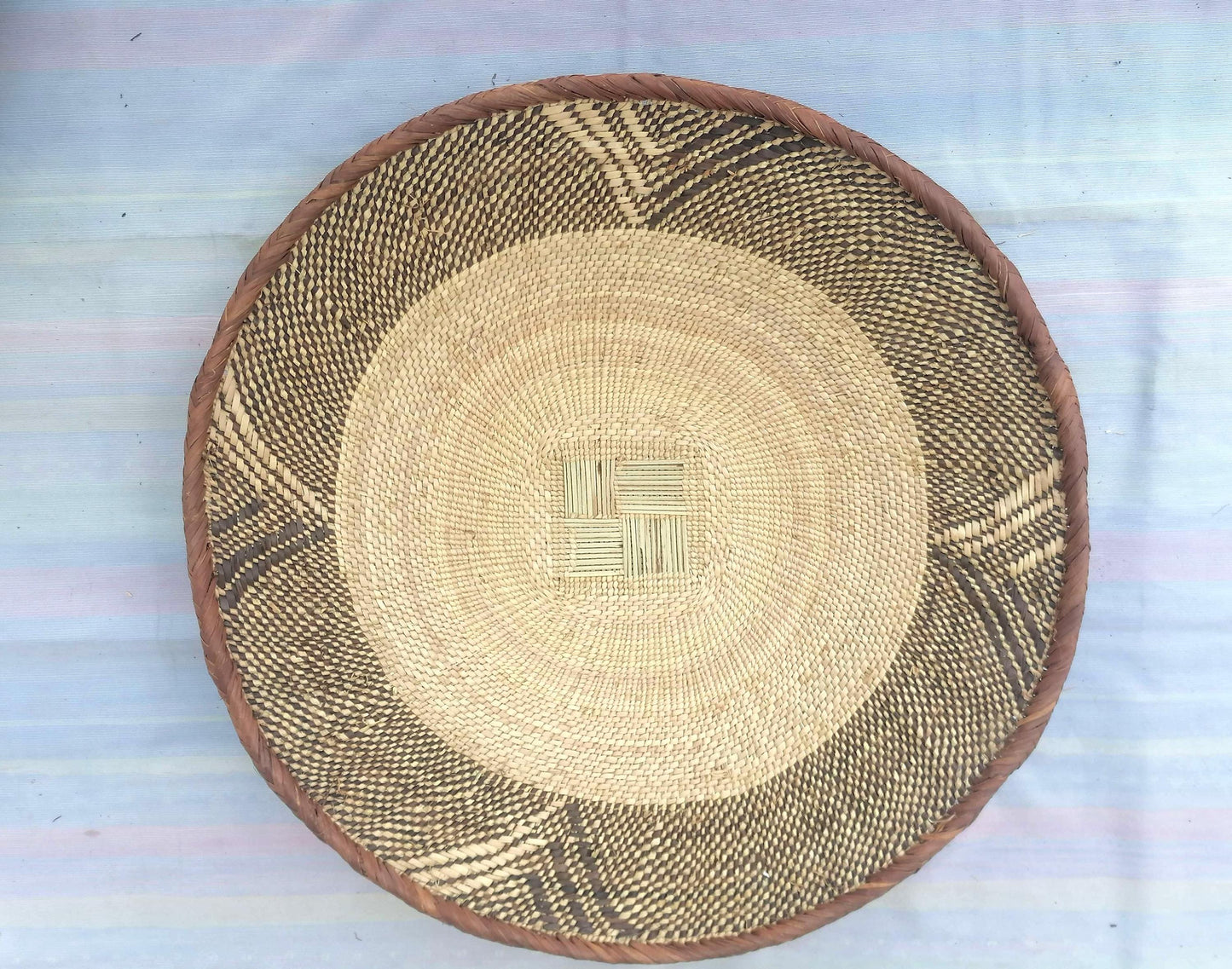5 BINGA BASKET SET,  Coastal décor, boho style , wall basket set,  wall hanging decor , african  wall decor,  African Tonga baskets