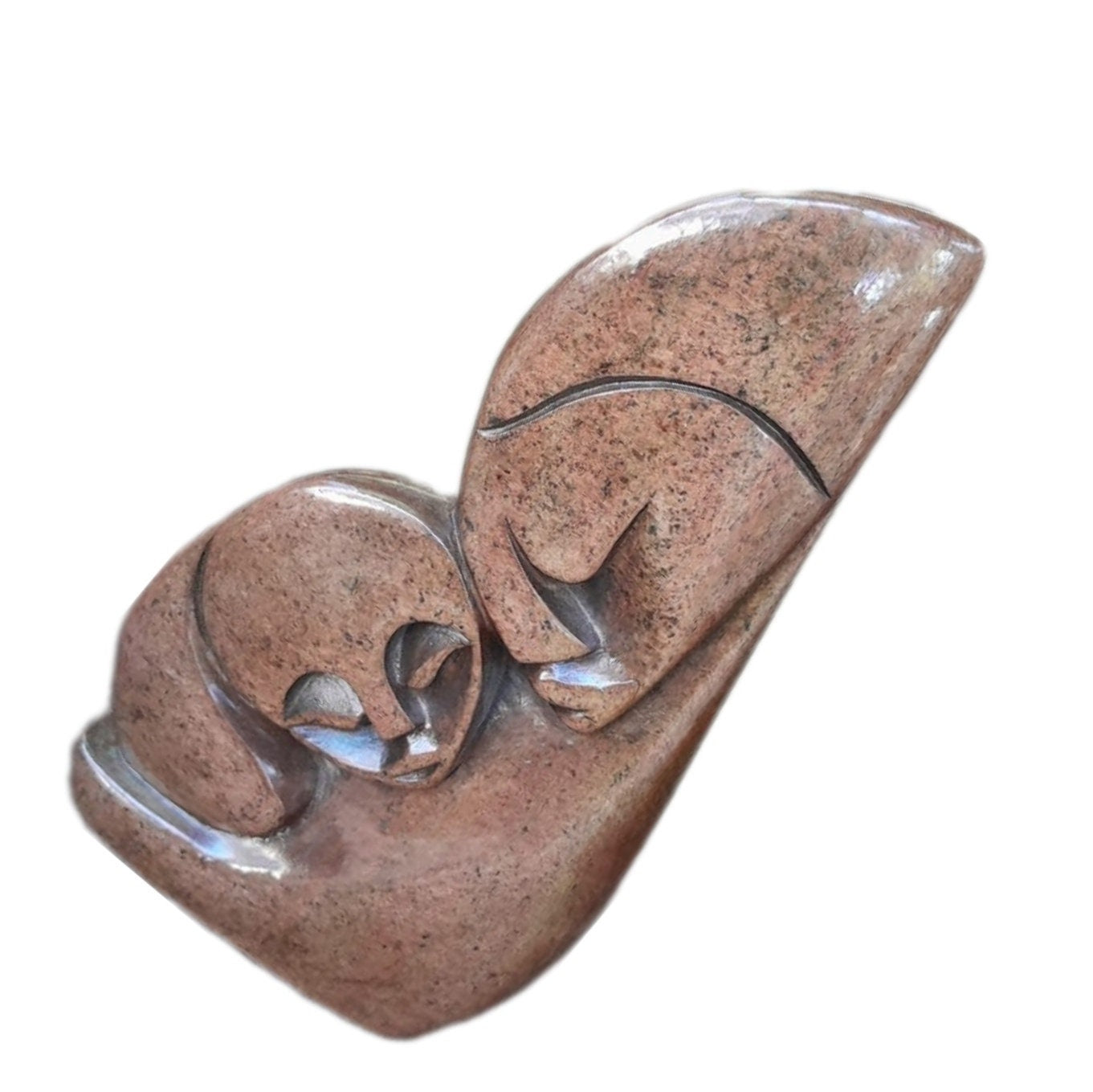 SHONA STONE SCULPTURE, handmade gift, abstract statue serpentine stone , home decor statue, african statue, carving stone