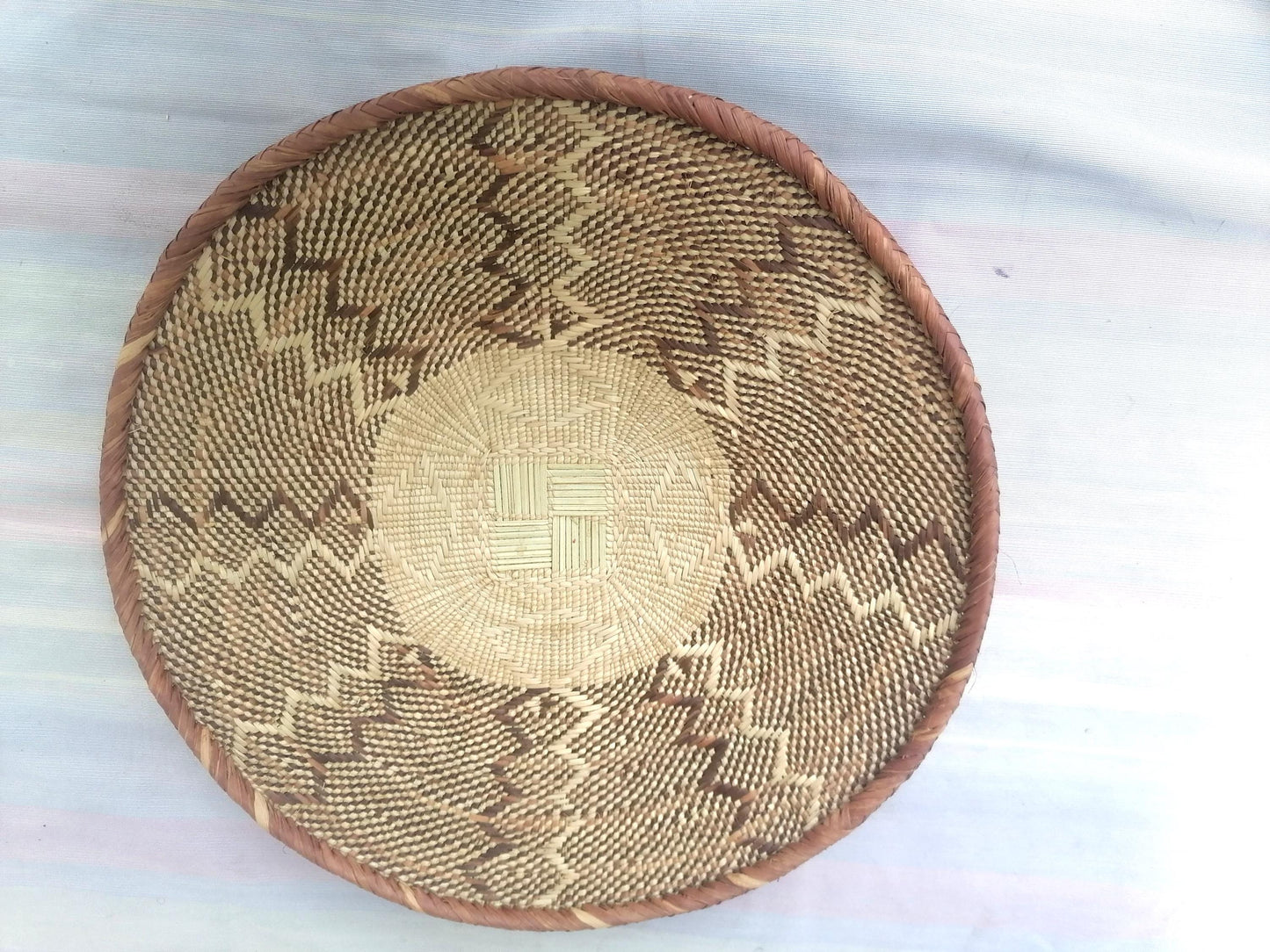 5 BINGA BASKET SET,  Coastal décor, boho style , wall basket set,  wall hanging decor , african  wall decor,  African Tonga baskets