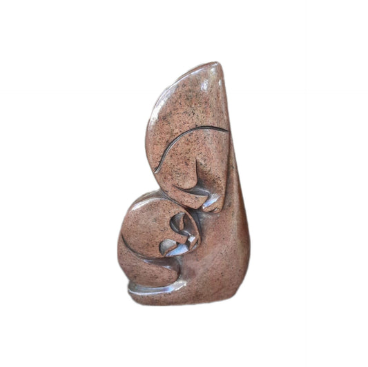 SHONA STONE SCULPTURE, handmade gift, abstract statue serpentine stone , home decor statue, african statue, carving stone