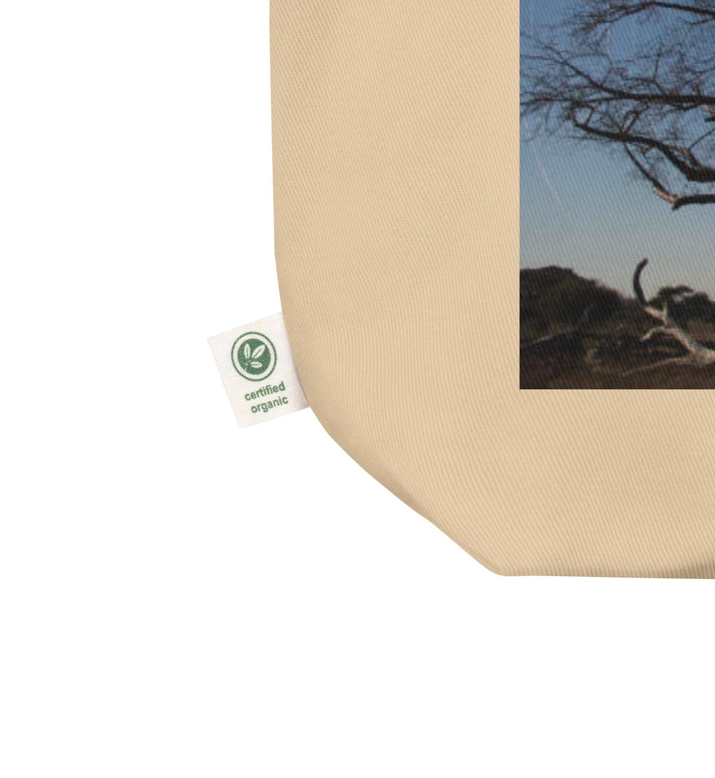 Eco-friendly, African Wildlife Tote Bag - Organic Cotton Grocery Bag