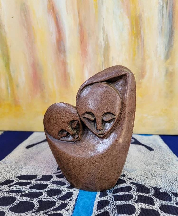 Shona stone sculpture - handmade gift, serpentine Statue, Home Decor Statues, African Stone Statues, Stone Sculpture Statue