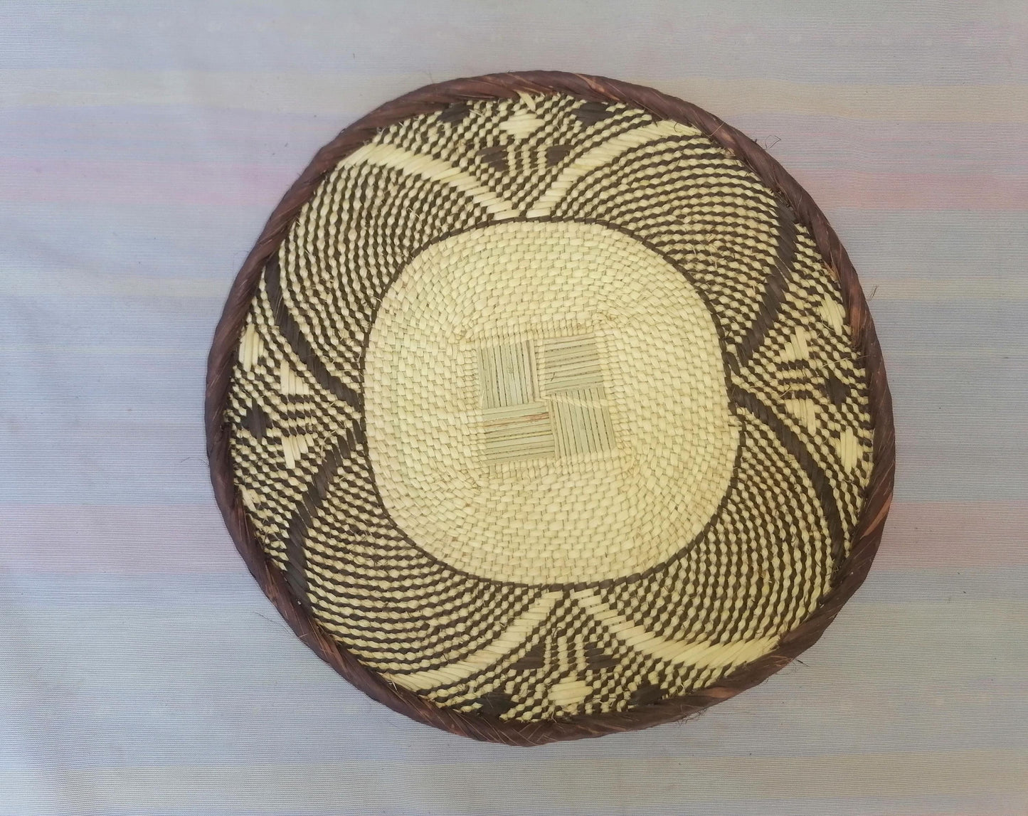 Authentic Binga Basket Set - Handwoven African Wall Decor, Set of 5