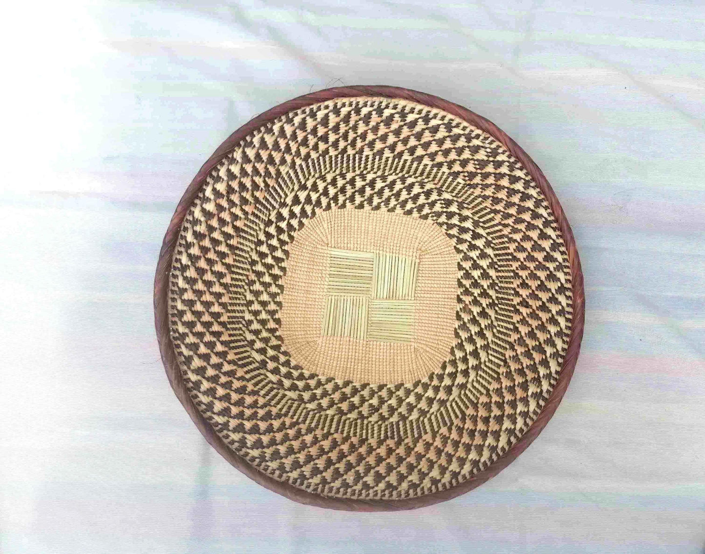 5 BINGA BASKET SET,  Coastal décor, boho style , wall basket set,  wall hanging decor , african  wall decor,  African Tonga baskets