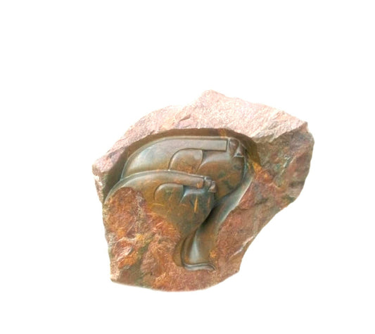 SHONA STONE SCULPTURE, abstract statue,  opal stone , home decor statue, african statue, carving stone