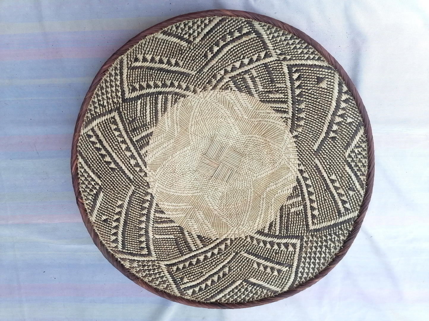 5 BINGA BASKET SET,  Coastal décor, boho style , wall basket set,  wall hanging decor , african  wall decor,  African Tonga baskets