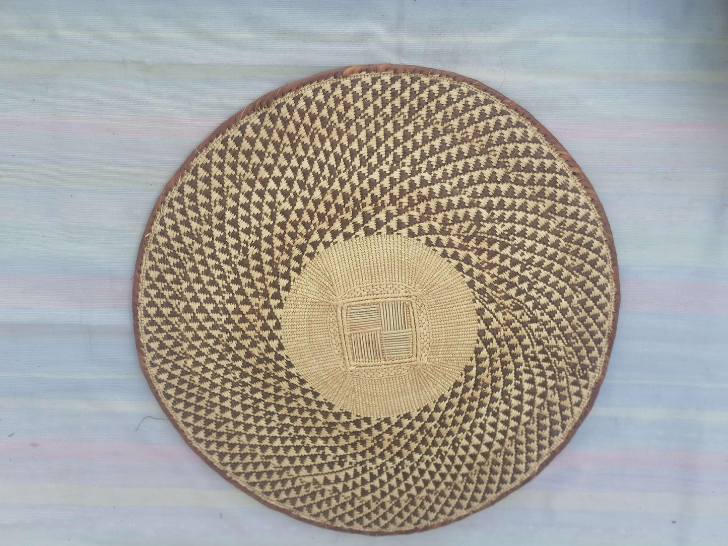 5 BINGA BASKET SET,  Coastal décor, boho style , wall basket set,  wall hanging decor , african  wall decor,  African Tonga baskets