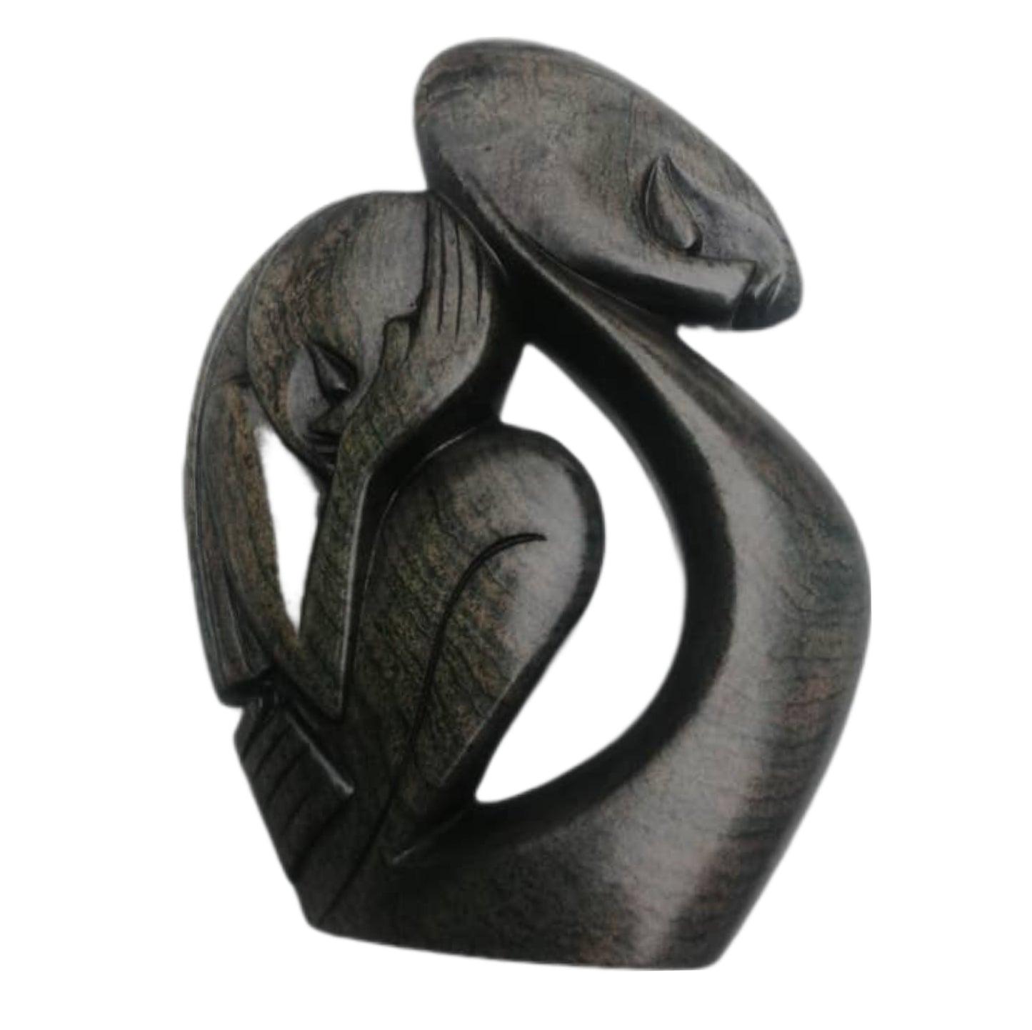 SHONA STONE SCULPTURE, abstract statue , golden serpentine stone, home decor statue, african statue, carving stone